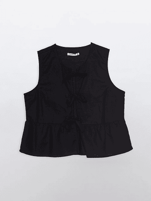 Blusa Mujer Sin Mangas Negro Familyshop