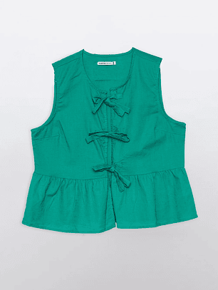 Blusa Mujer Sin Mangas Verde Familyshop