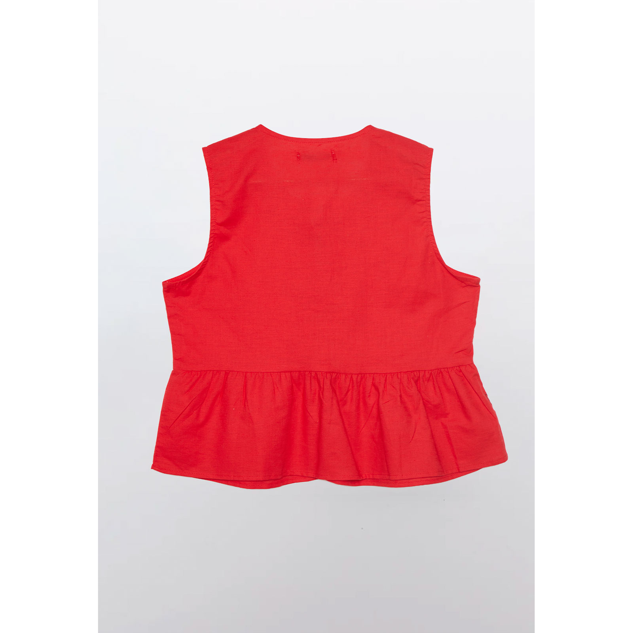 Blusa Mujer Sin Mangas Rojo Familyshop 2