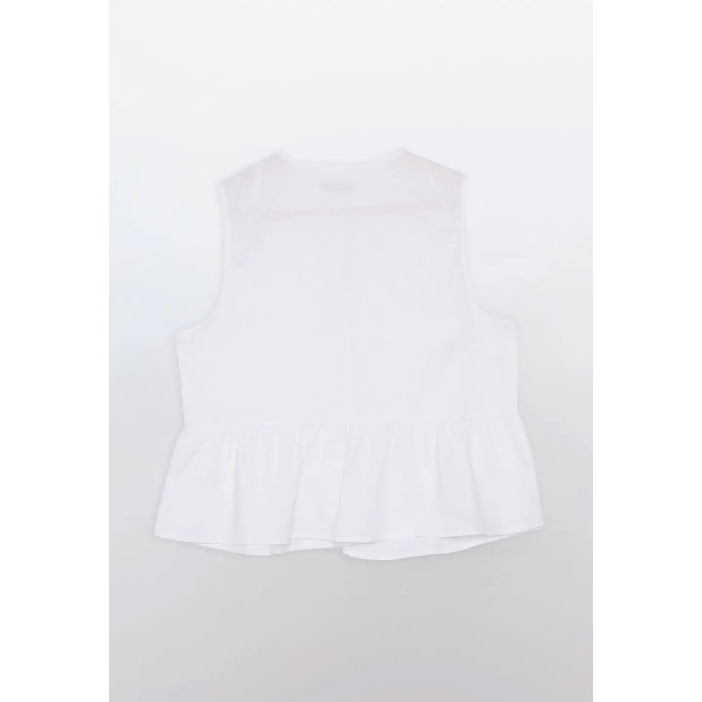 Blusa Mujer Sin Mangas Blanco Familyshop 2