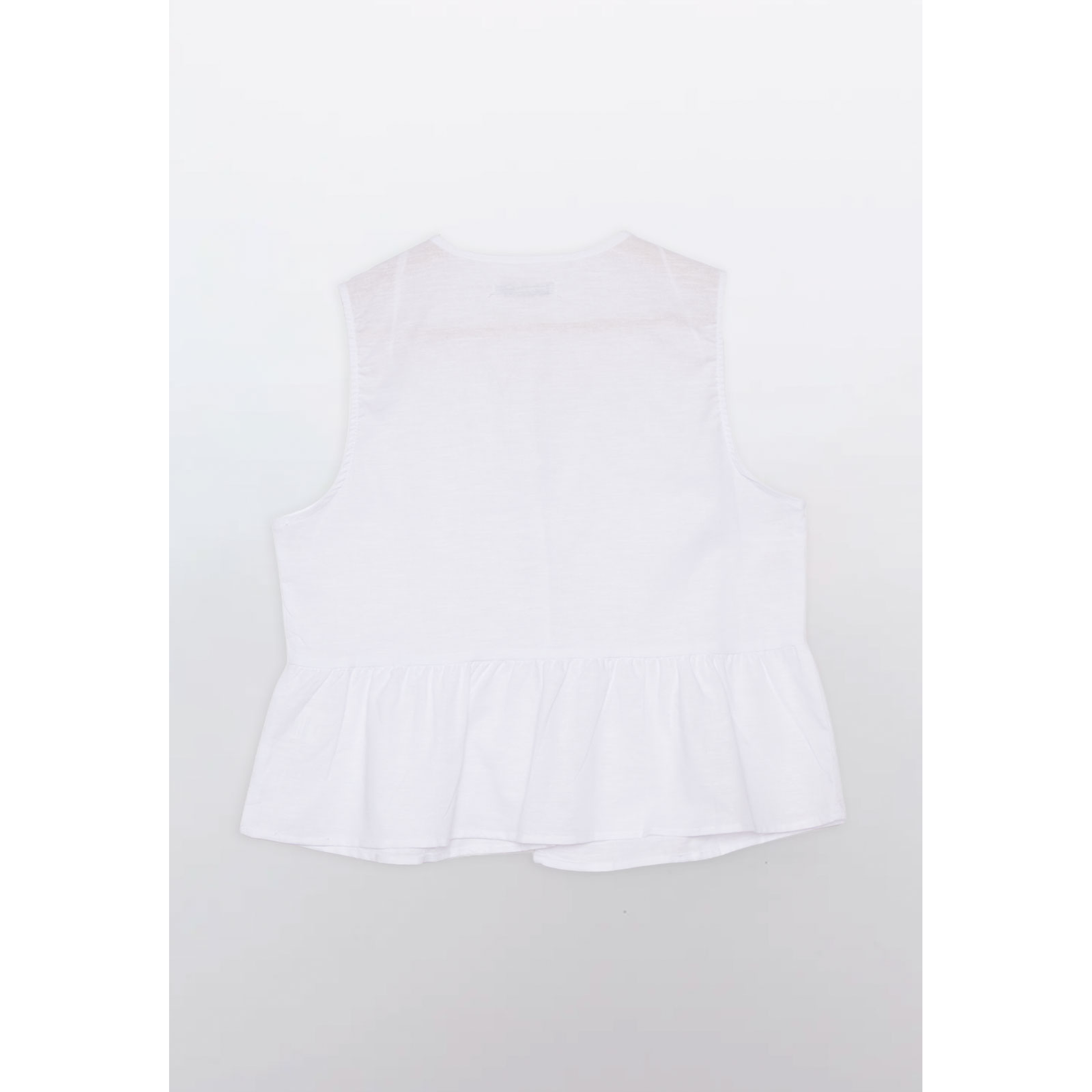 Blusa Mujer Sin Mangas Blanco Familyshop 2