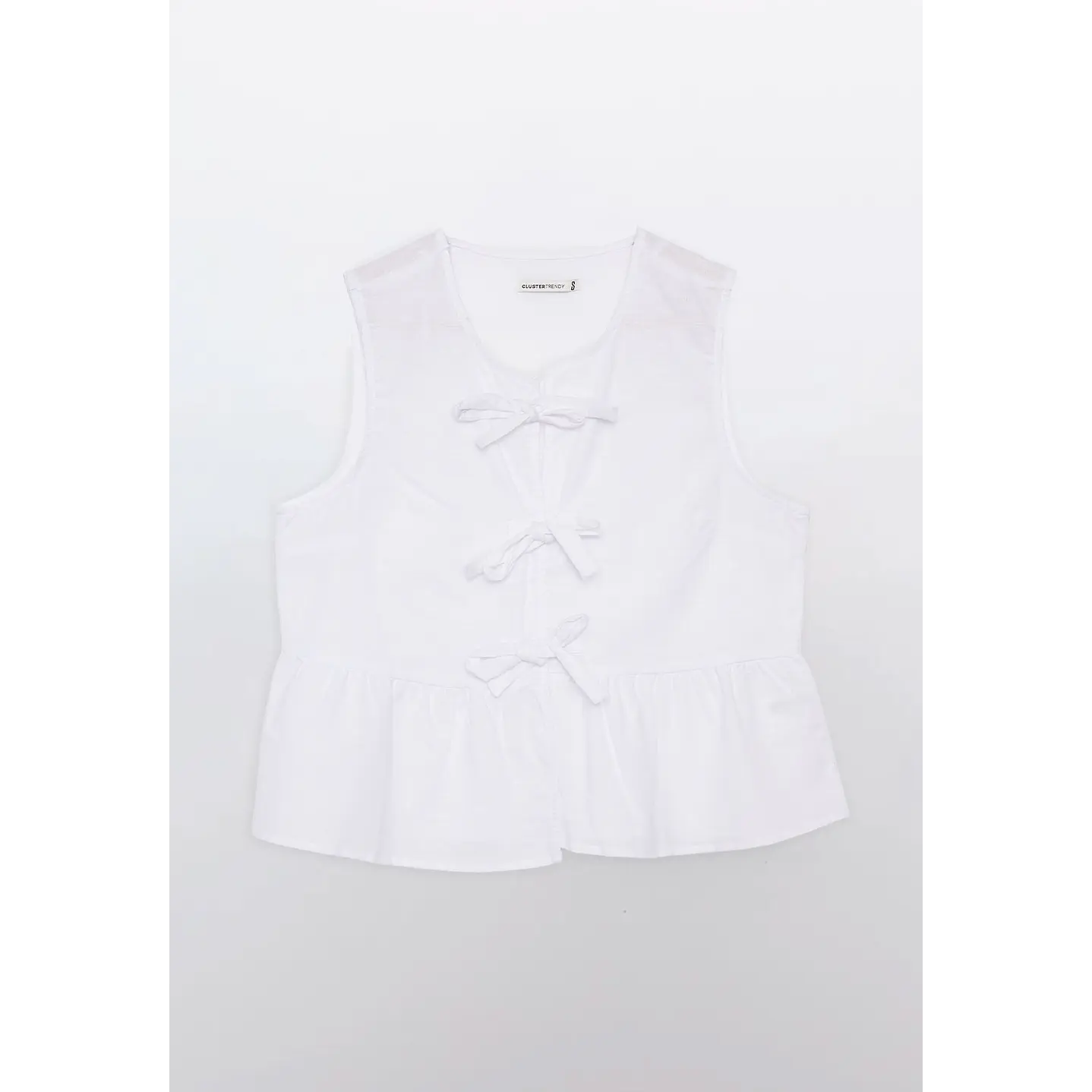 Blusa Mujer Sin Mangas Blanco Familyshop 1