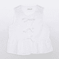 Blusa Mujer Sin Mangas Blanco Familyshop - Miniatura 1