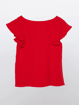 Blusa Mujer Poli Rojo Familyshop
