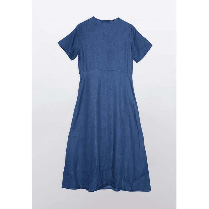 Vestido Mujer Tencel Azul Familyshop 2