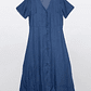 Vestido Mujer Tencel Azul Familyshop - Miniatura 1