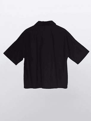 Blusa Mujer Lino Negro Familyshop