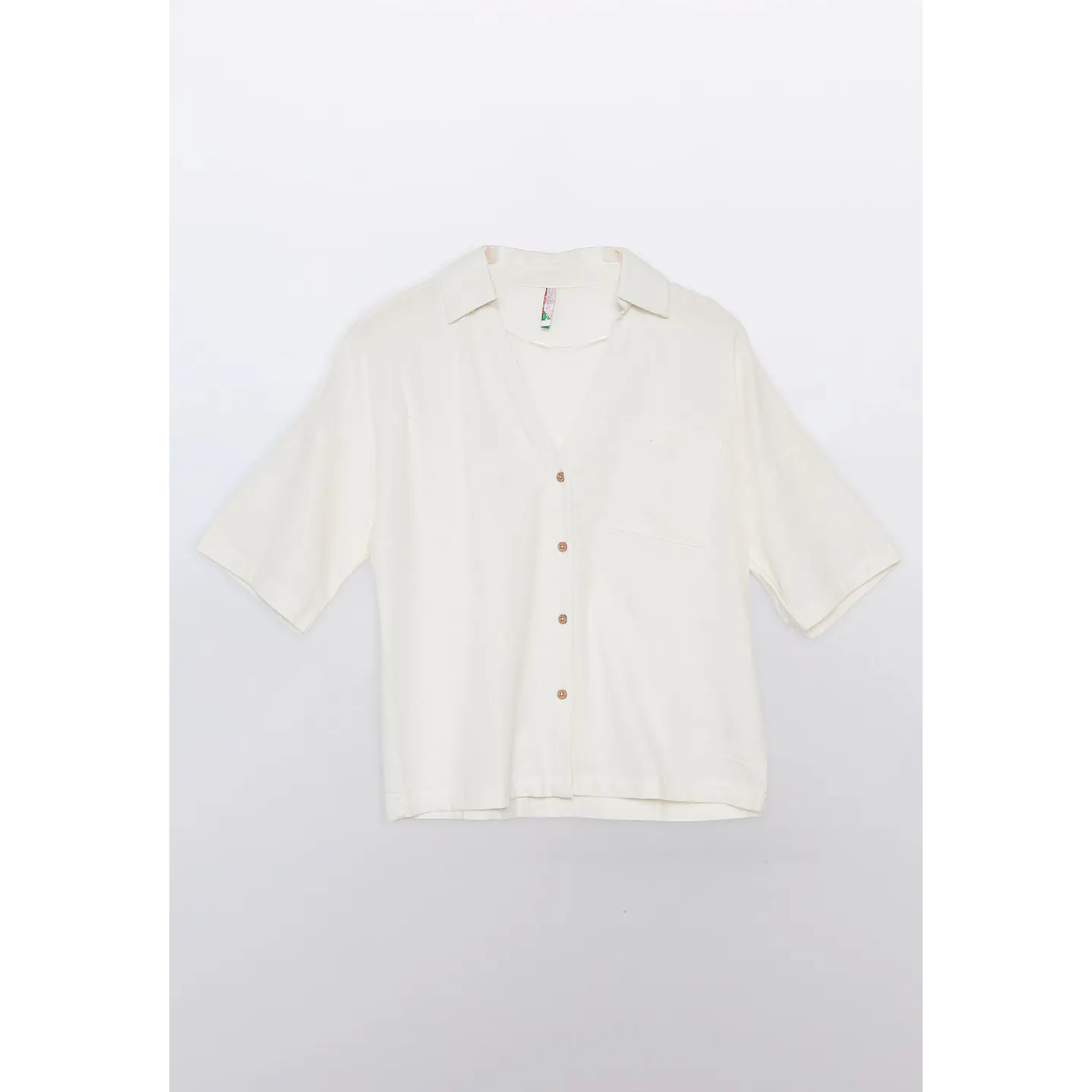 Blusa Mujer Lino Blanco Familyshop 1