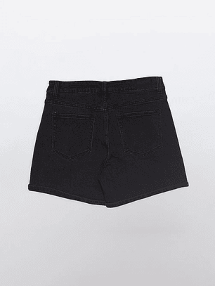 Short Mujer Bicolor Denim Negro Familyshop