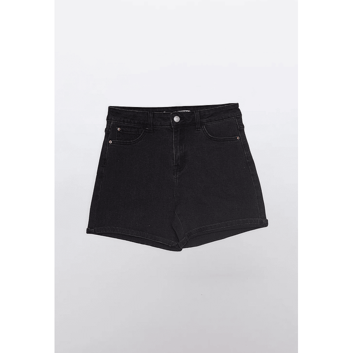 Short Mujer Bicolor Denim Negro Familyshop 1