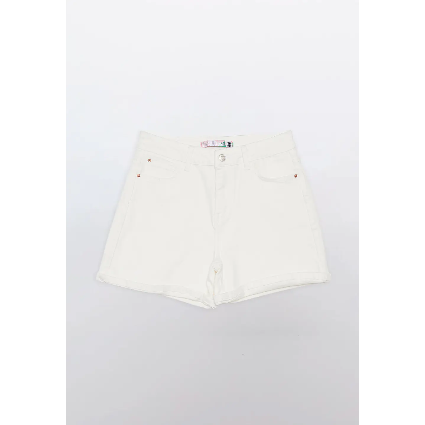 Short Mujer Tiro Alto Blanco Familyshop 1