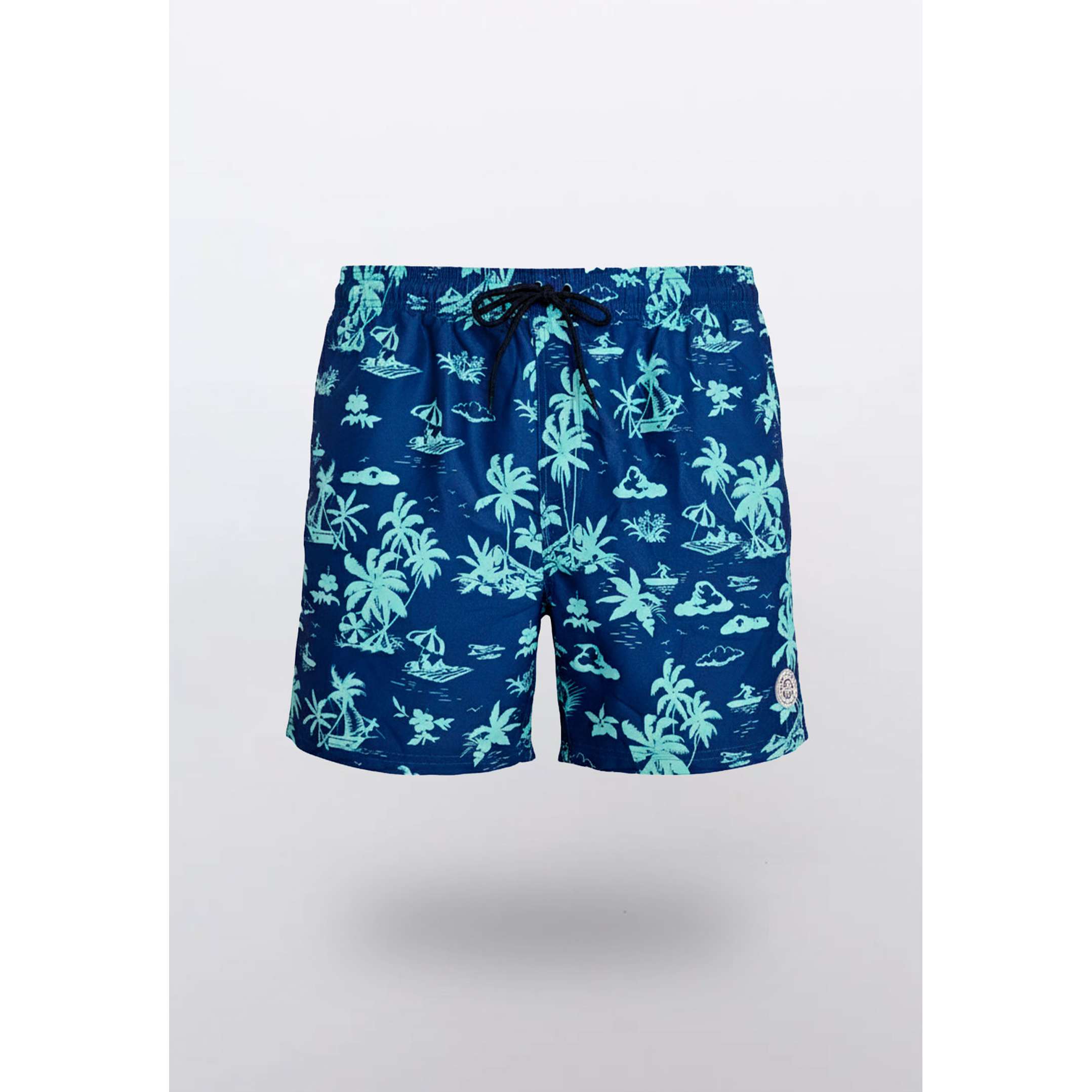 Traje De Baño Hombre Palmera Azul Familyshop 1