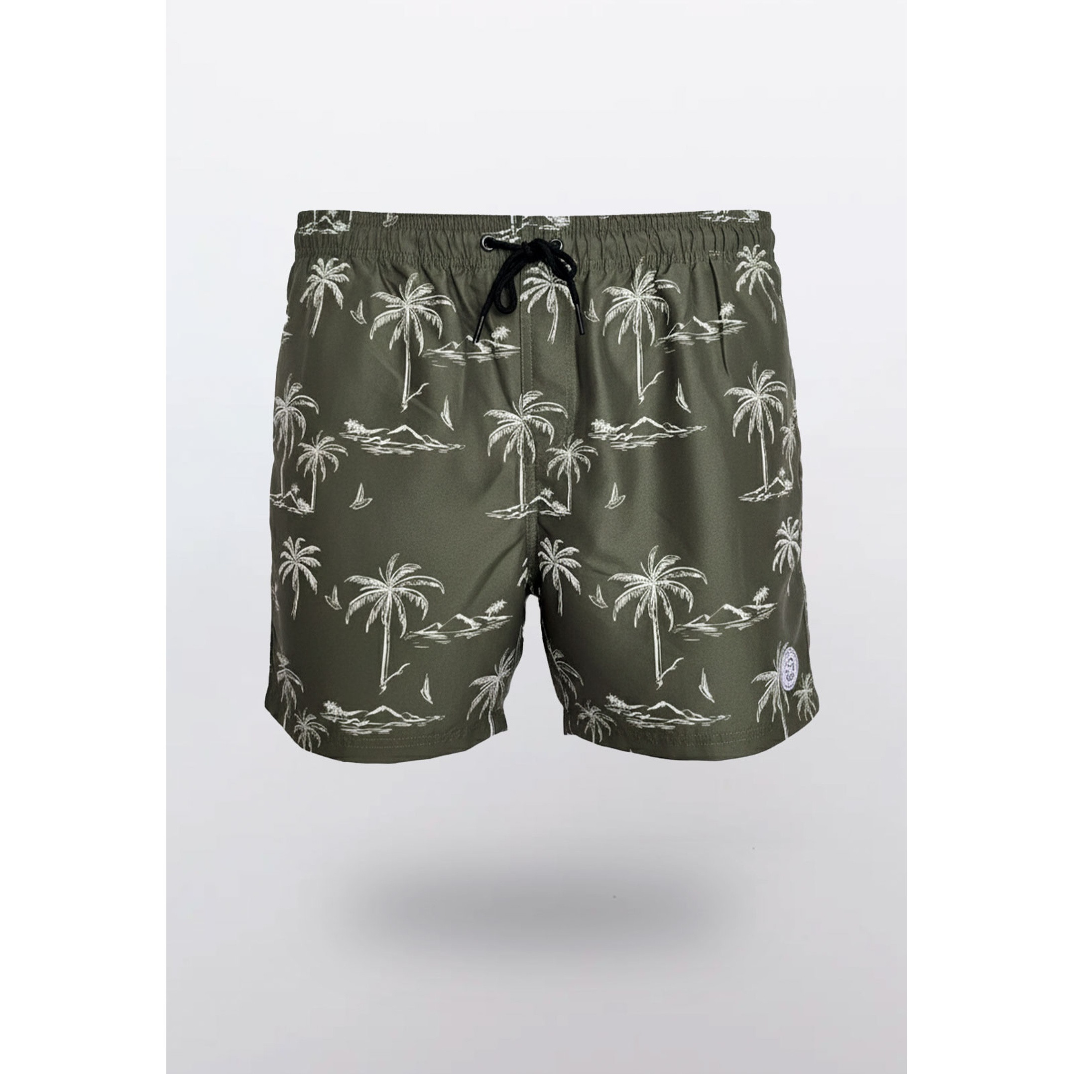 Traje De Baño Hombre Print Palmera Verde Familyshop 1