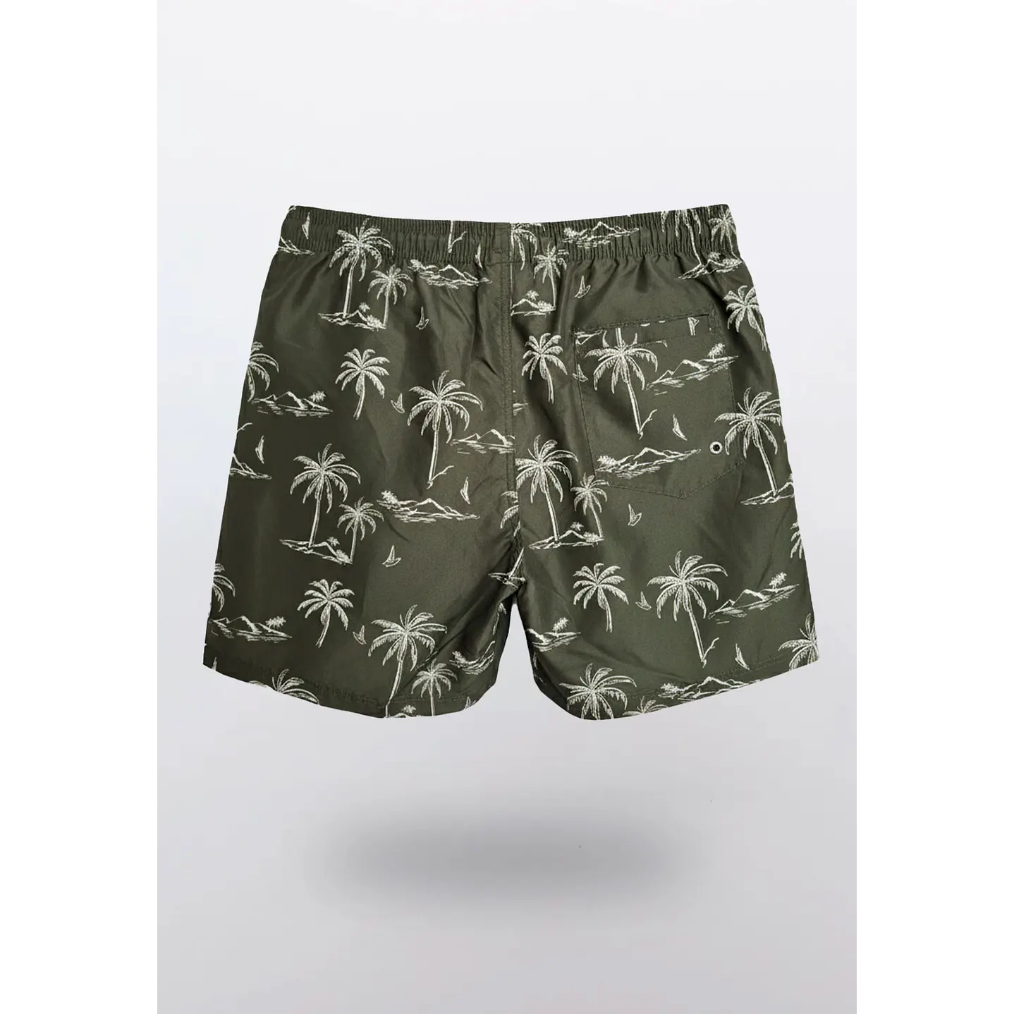 Traje De Baño Hombre Print Palmera Verde Familyshop 2