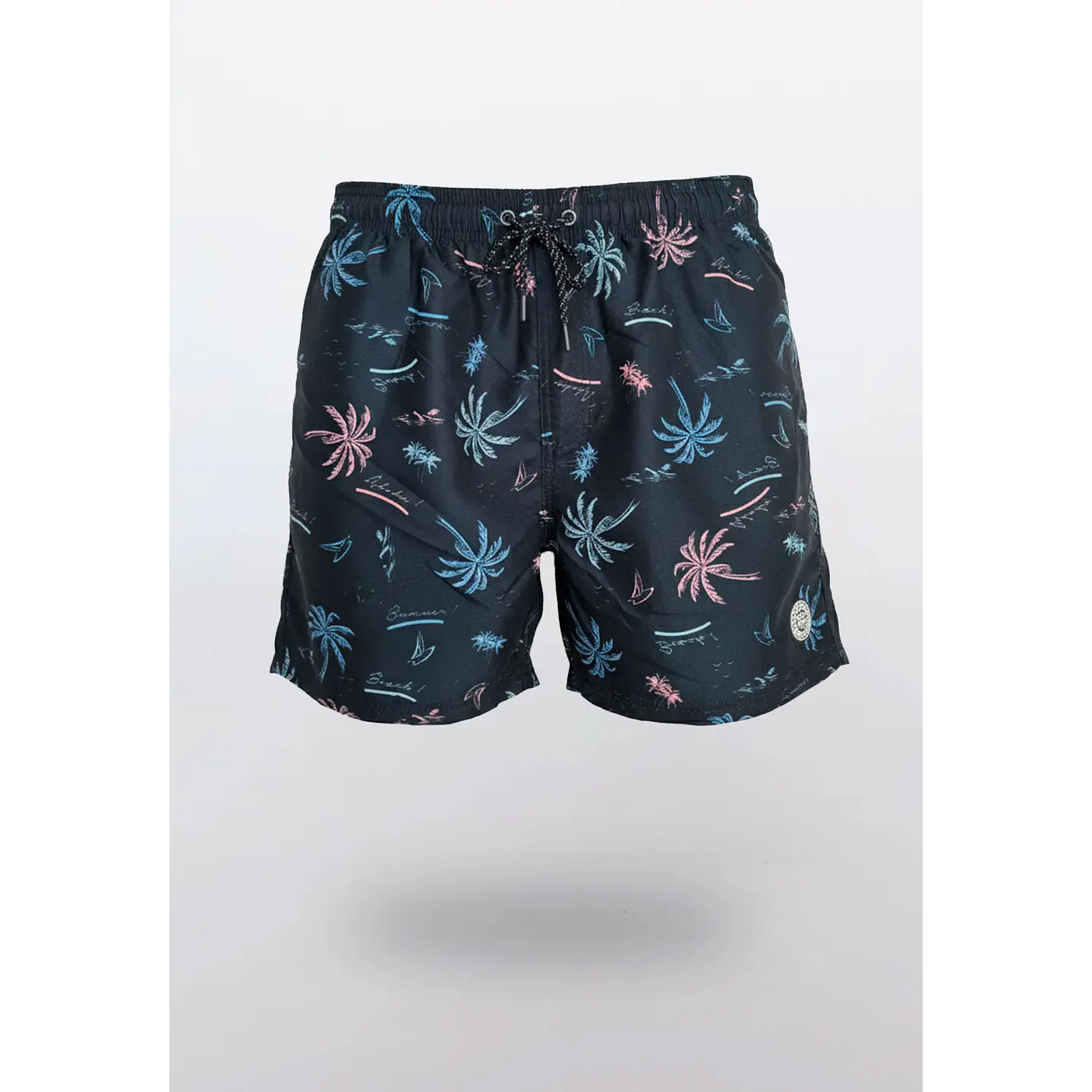 Traje De Baño Hombre Print Palmera Gris Familyshop 1