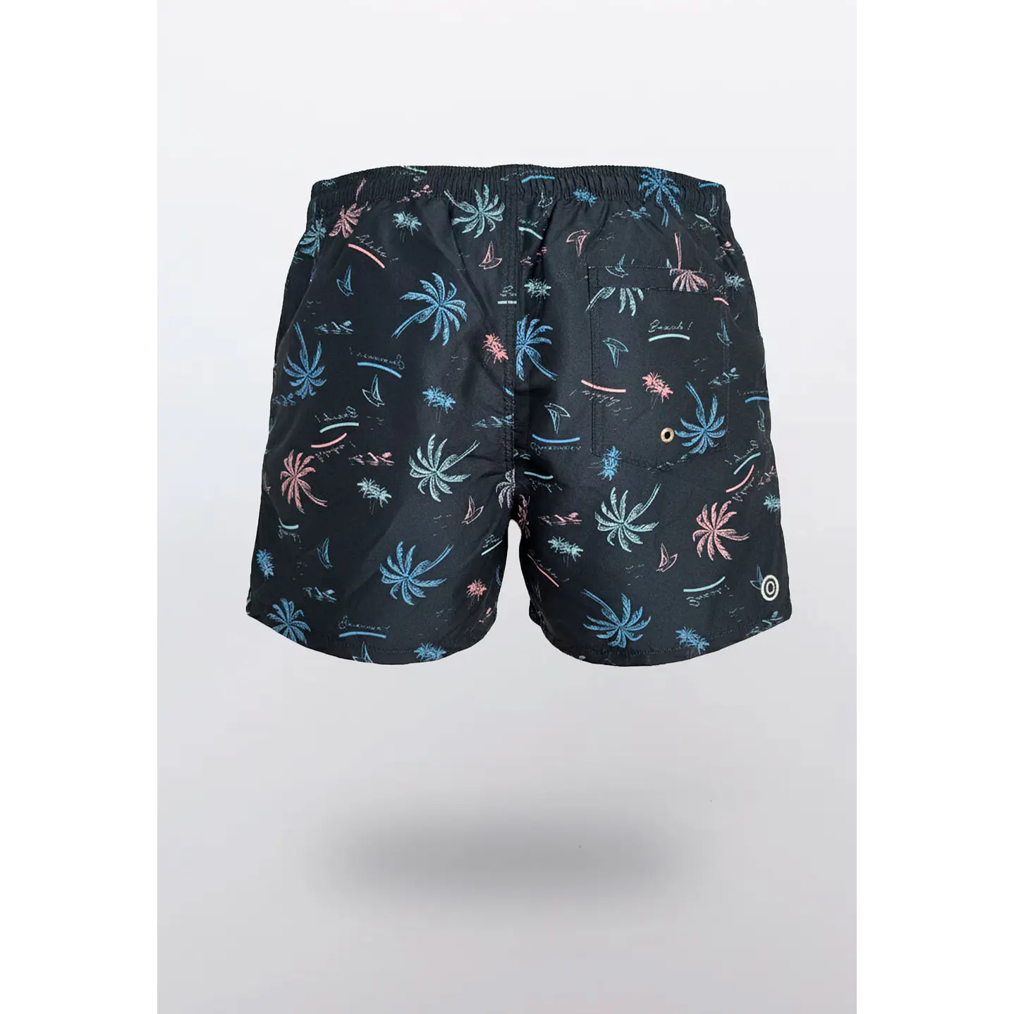 Traje De Baño Hombre Print Palmera Gris Familyshop 2