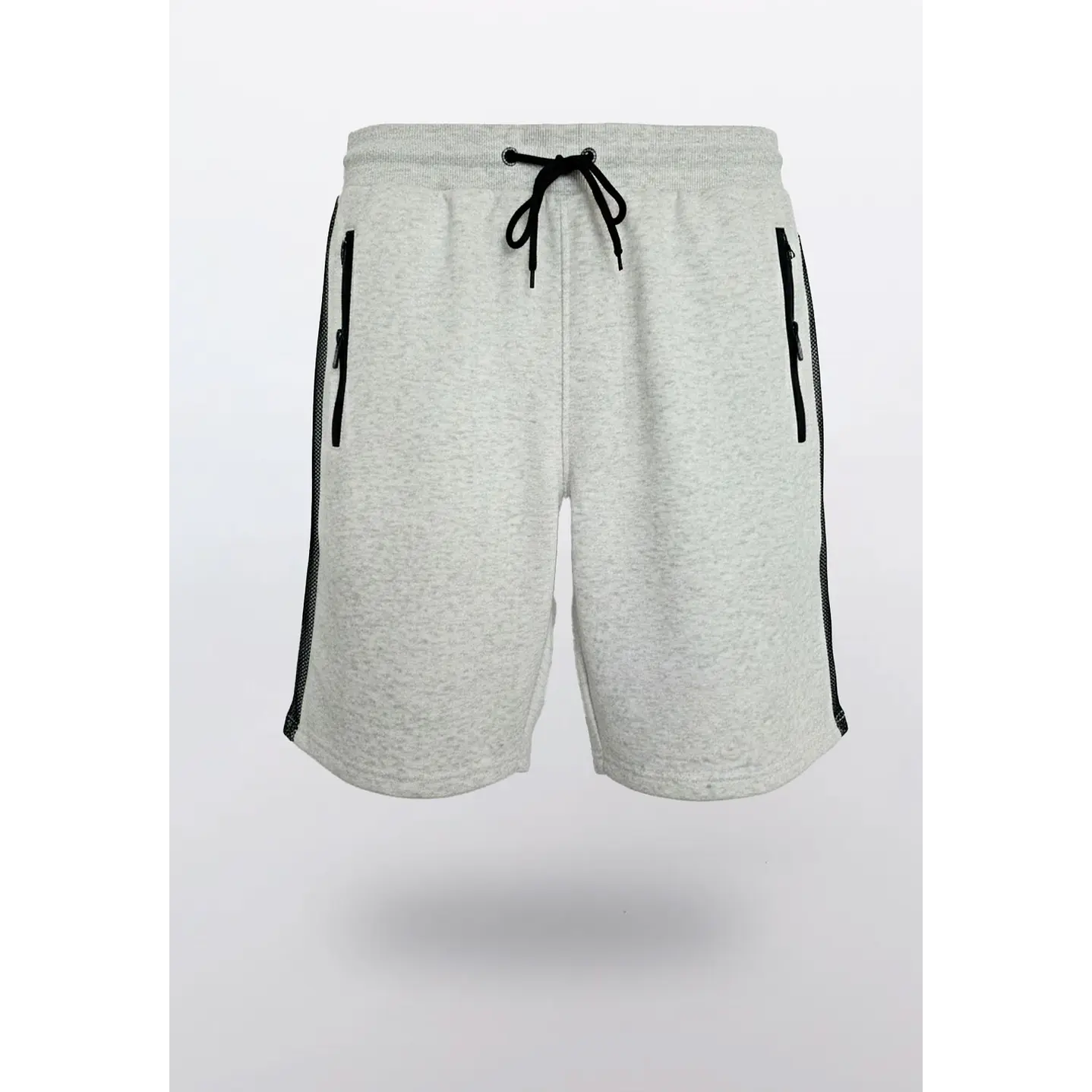Bermuda Hombre Malla Cierre Gris Familyshop 1