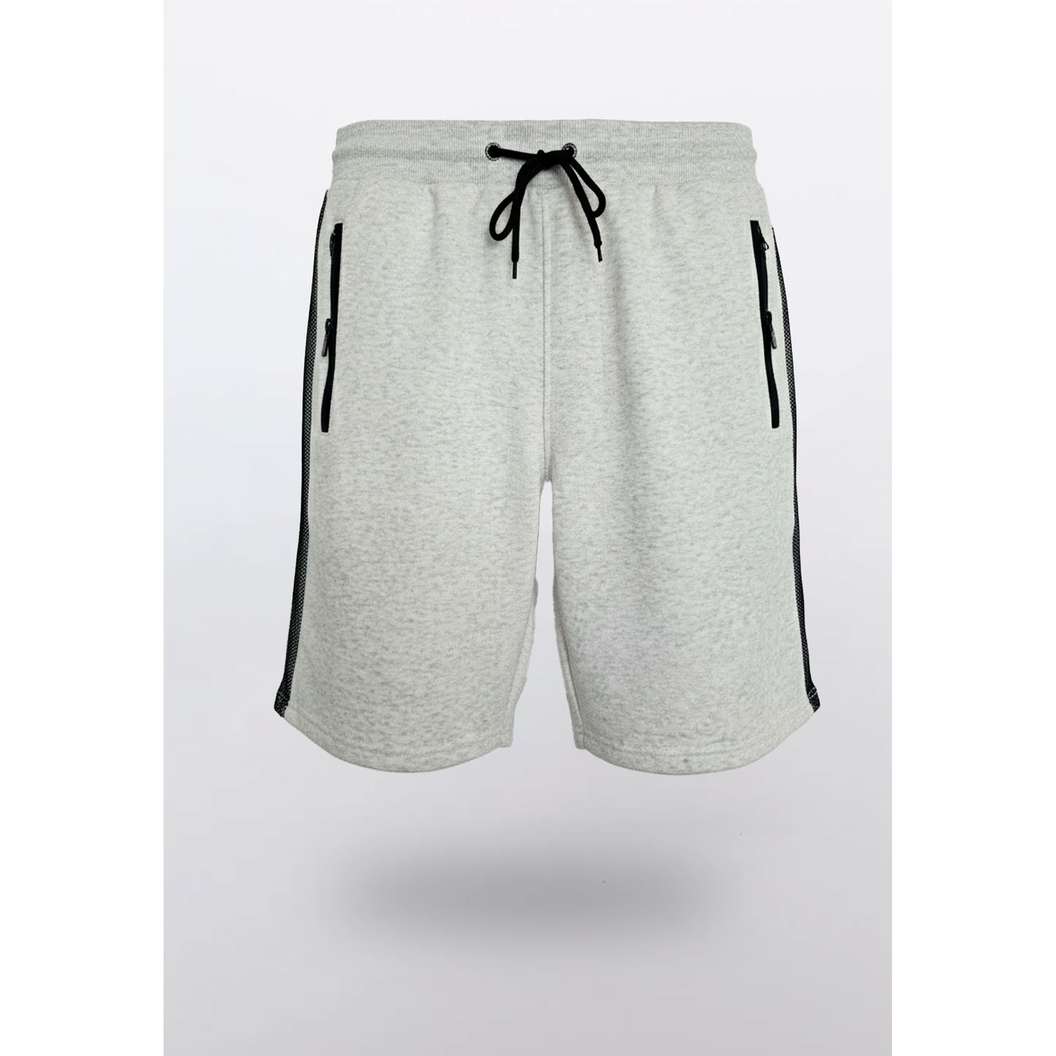 Bermuda Hombre Malla Cierre Gris Familyshop 1