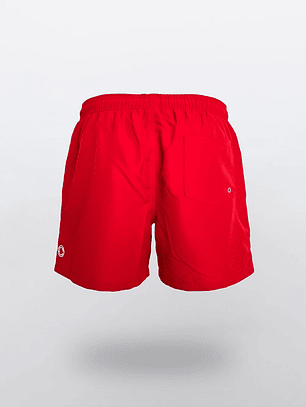 Traje De Baño Hombre Corto Rojo Familyshop