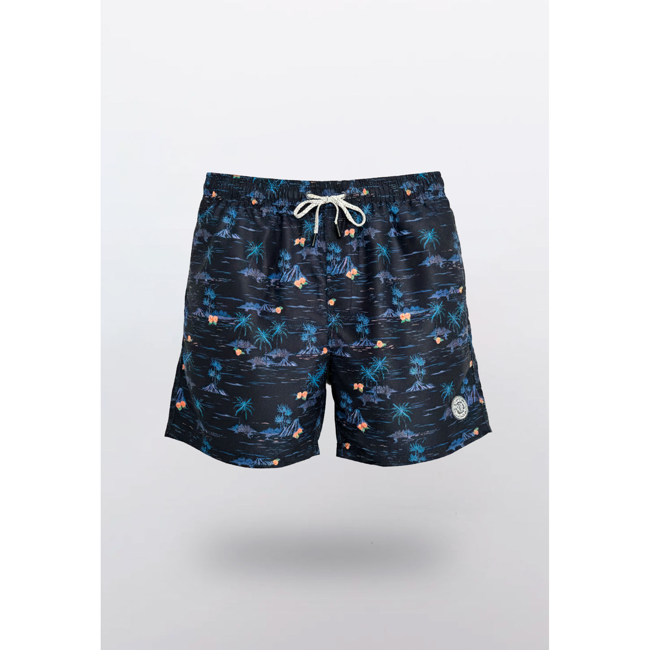 Traje De Baño Hombre Palmeras Azul Familyshop 1