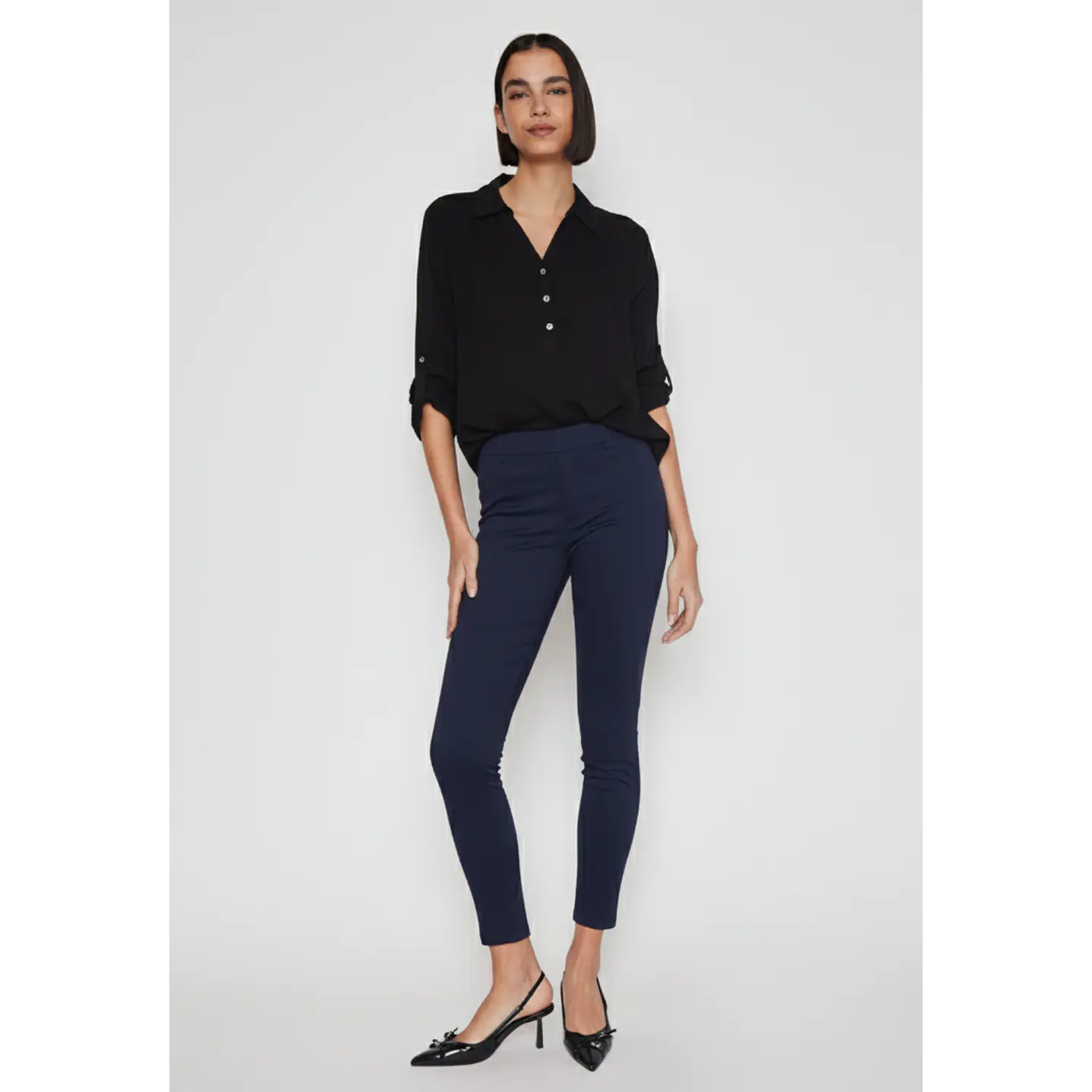 Calza Botones Mujer Azul Familyshop 2