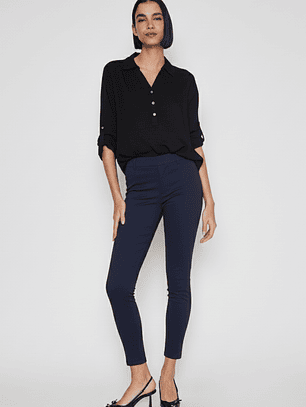 Calza Botones Mujer Azul Familyshop