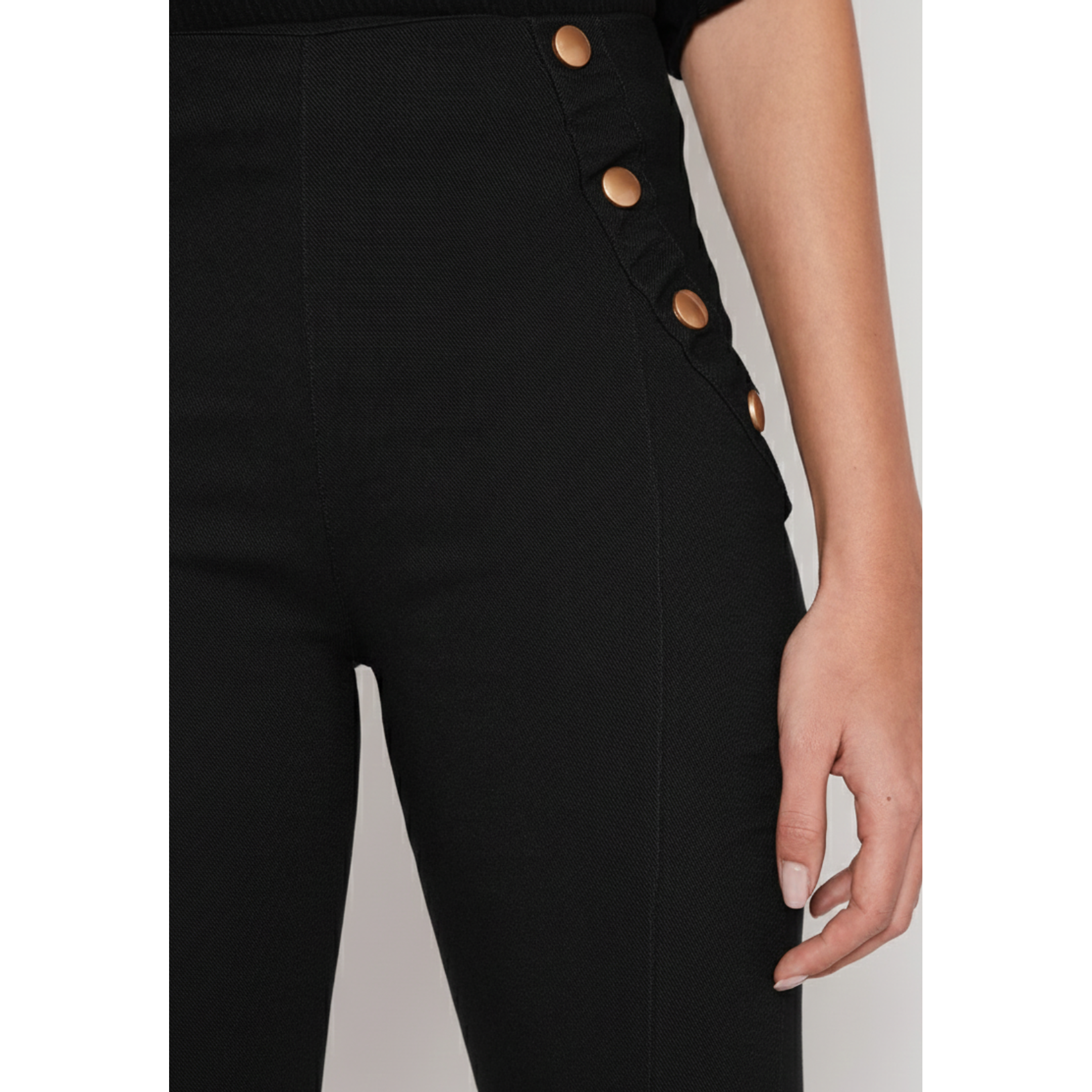 Calza Botones Mujer Negro Familyshop 4