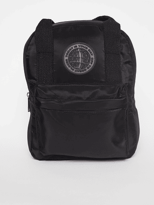 Cartera Mochila Tela Mujer Negro Familyshop