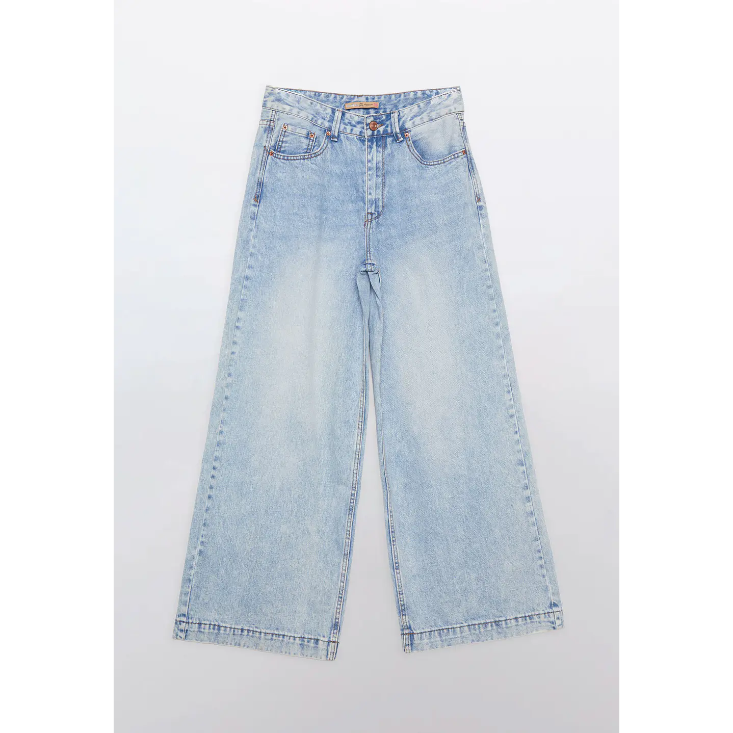 Jeans Mujer Wide Leg Celeste Familyshop 1