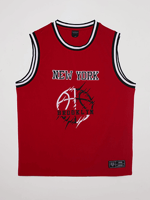 Polera Hombre Sin Mangas Rojo Familyshop