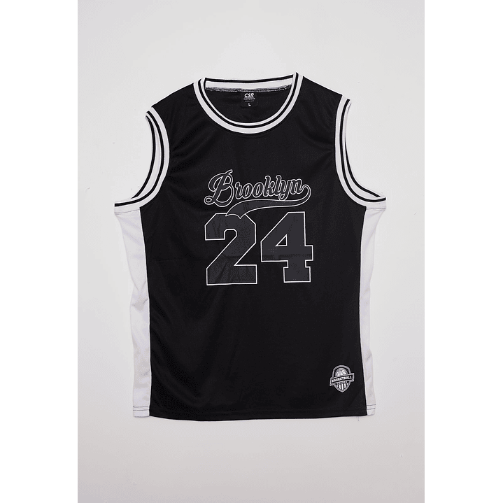 Polera Hombre Basquet Negro Familyshop 1