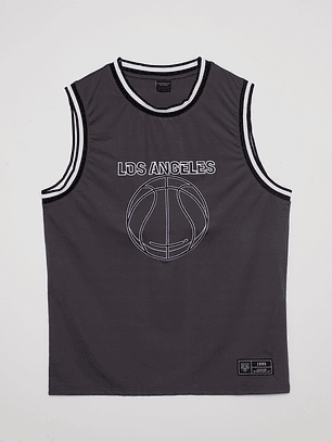 Polera Hombre Sin Mangas Gris Familyshop