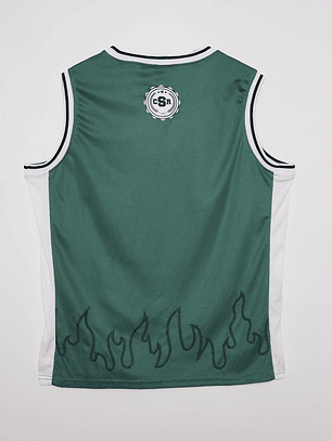 Polera Hombre Basquet Verde Familyshop
