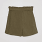 Short Mujer Lino Liso Set Verde Familyshop - Miniatura 2