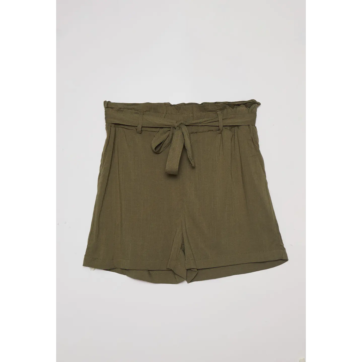 Short Mujer Lino Liso Set Verde Familyshop 1