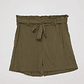 Short Mujer Lino Liso Set Verde Familyshop - Miniatura 1