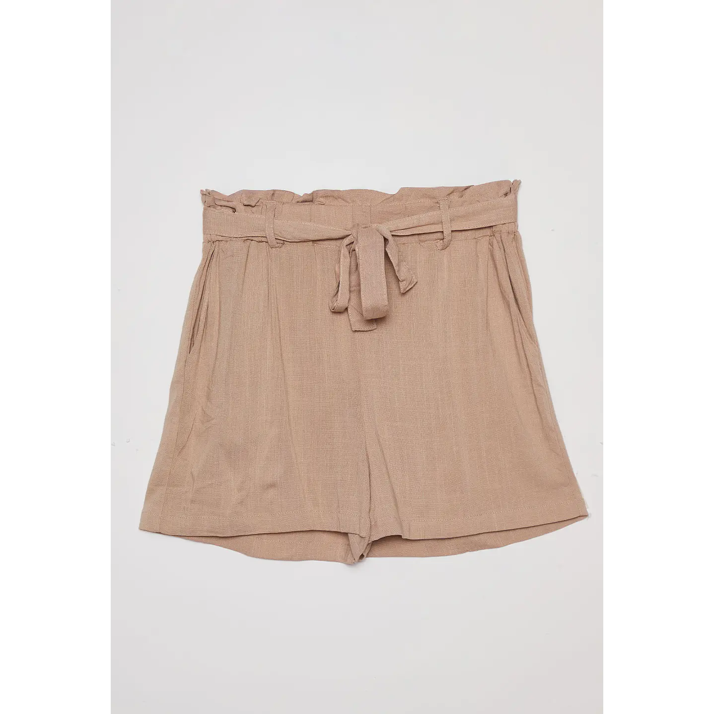 Short Mujer Lino Beige Familyshop 1