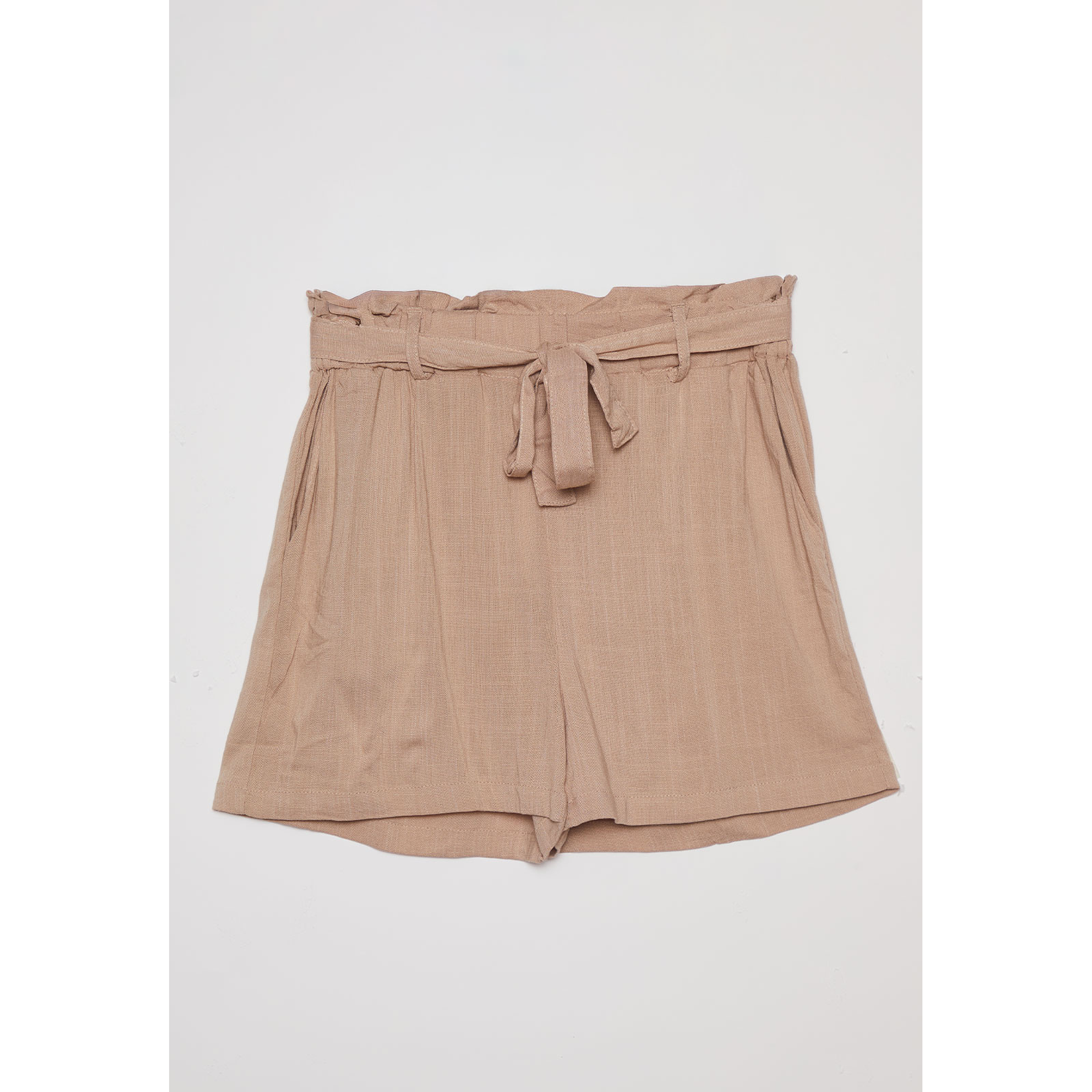 Short Mujer Lino Beige Familyshop 1