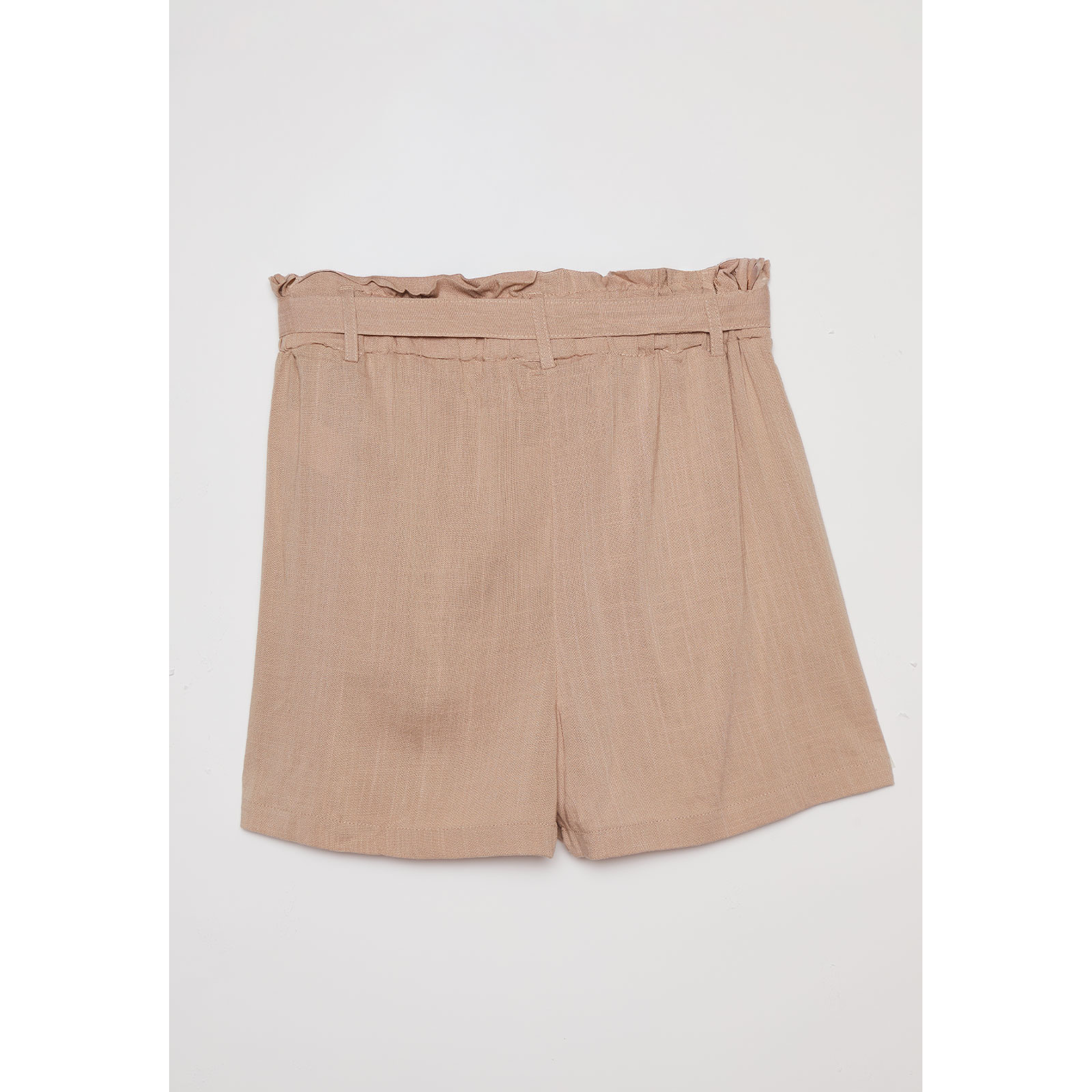 Short Mujer Lino Beige Familyshop 2