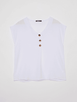 Blusa Mujer Gold Blanco Familyshop