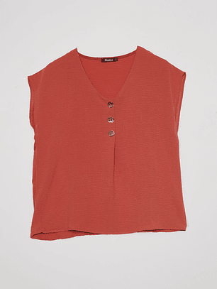 Blusa Mujer Manga Corta Coral Familyshop