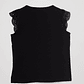 Polera Mujer Broderie Negro Familyshop - Miniatura 2