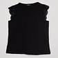 Polera Mujer Broderie Negro Familyshop - Miniatura 1