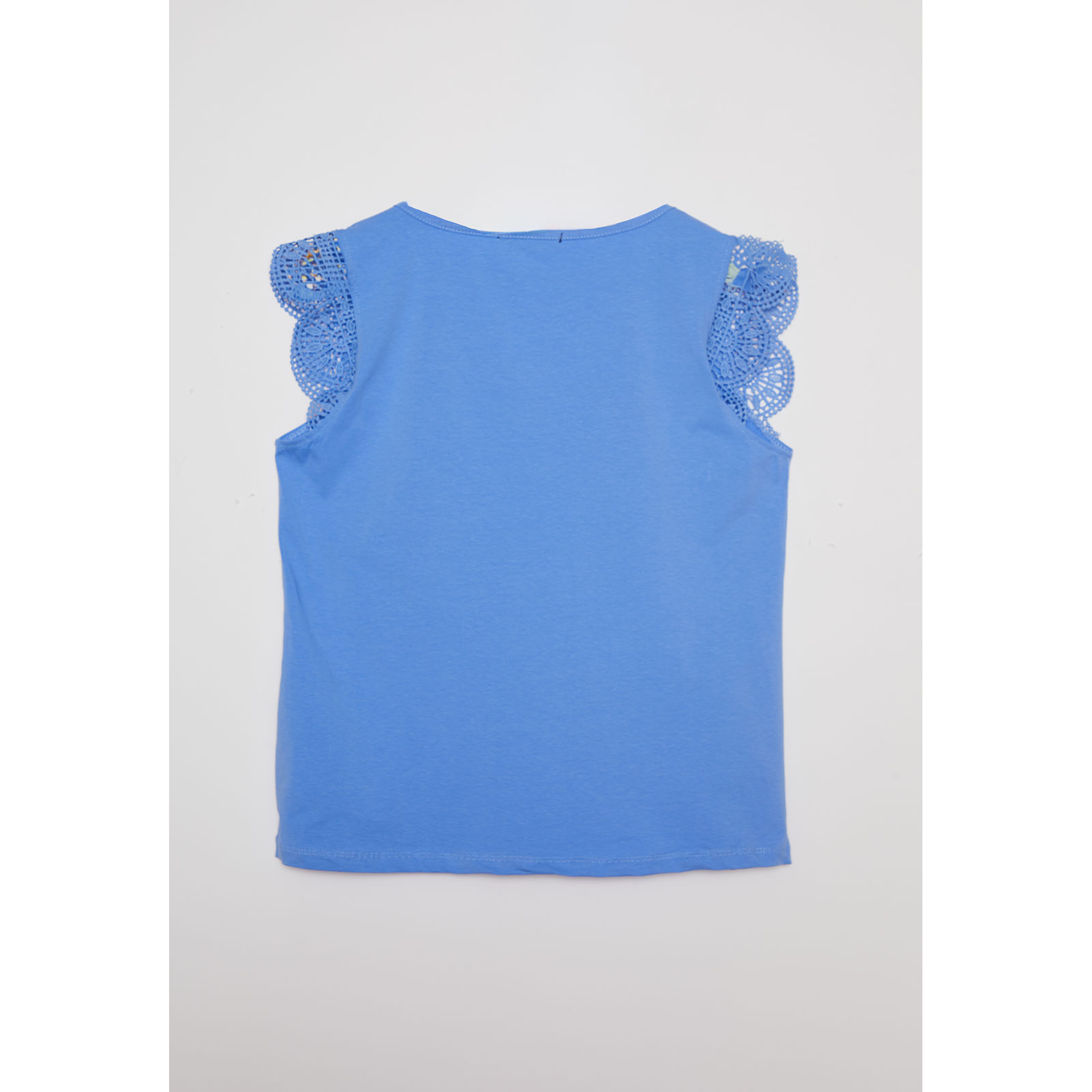 Polera Mujer Broderie Azul Familyshop 2