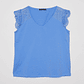 Polera Mujer Broderie Azul Familyshop - Miniatura 1