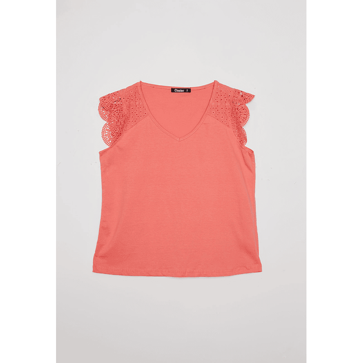 Polera Mujer Manga Corta Coral Familyshop 1
