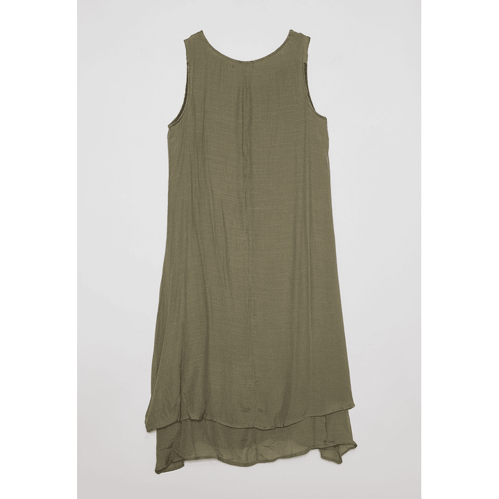 Vestido Mujer Sin Mangas Verde Familyshop 2