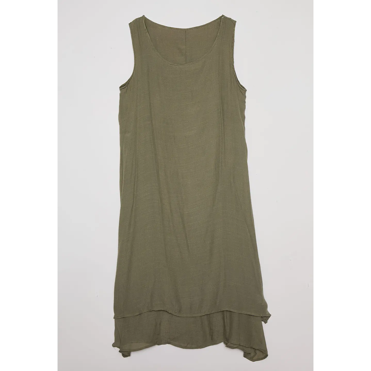 Vestido Mujer Sin Mangas Verde Familyshop 1