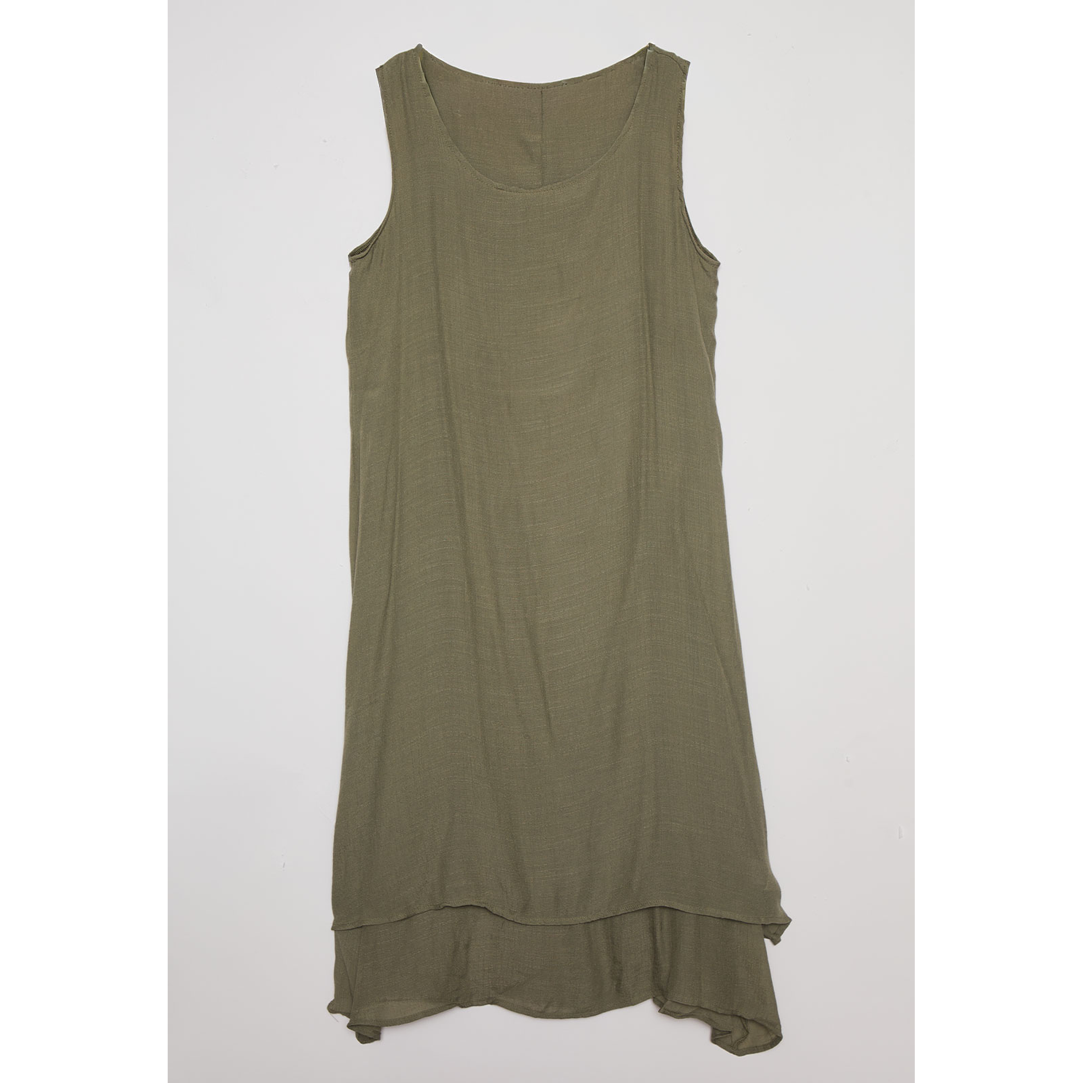 Vestido Mujer Sin Mangas Verde Familyshop 1