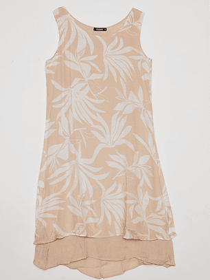 Vestido Mujer Tunica Beige Familyshop